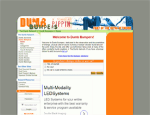 Tablet Screenshot of dumbbumpers.com